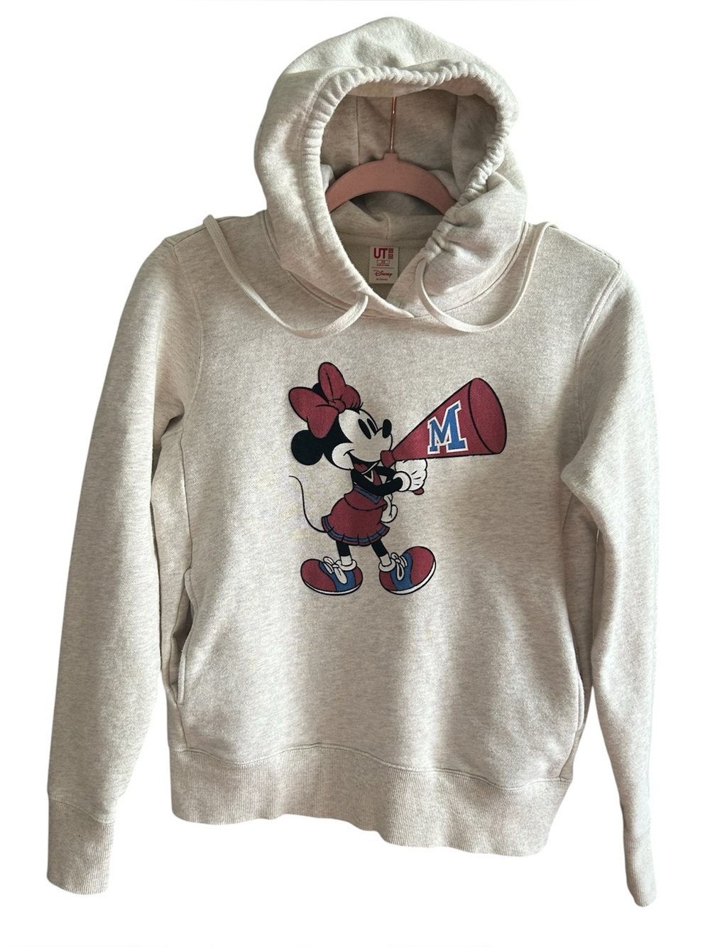 Uniqlo UT Disney Minnie Mouse Blokette Varsity Cheer Hoodie XS